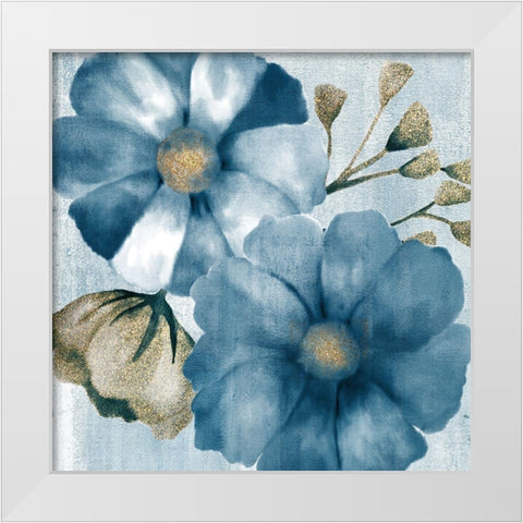 Painted Indigo White Modern Wood Framed Art Print by Kimberly, Allen