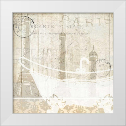 Travel 1 White Modern Wood Framed Art Print by Allen, Kimberly