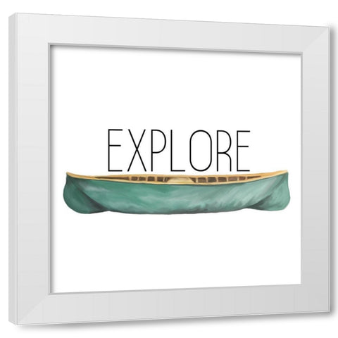 Exploring 1 White Modern Wood Framed Art Print by Kimberly, Allen