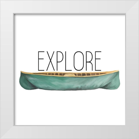 Exploring 1 White Modern Wood Framed Art Print by Kimberly, Allen