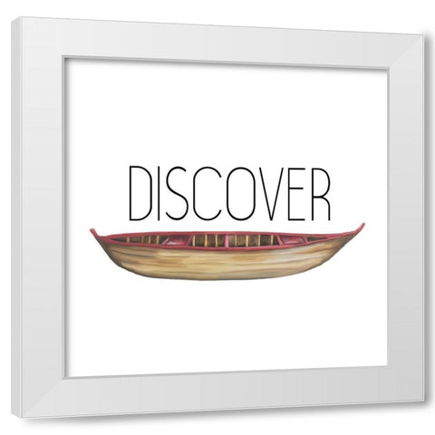 Exploring 6 White Modern Wood Framed Art Print by Kimberly, Allen