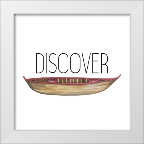 Exploring 6 White Modern Wood Framed Art Print by Kimberly, Allen