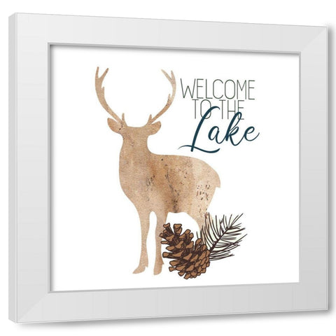To the Lake 1 White Modern Wood Framed Art Print by Kimberly, Allen
