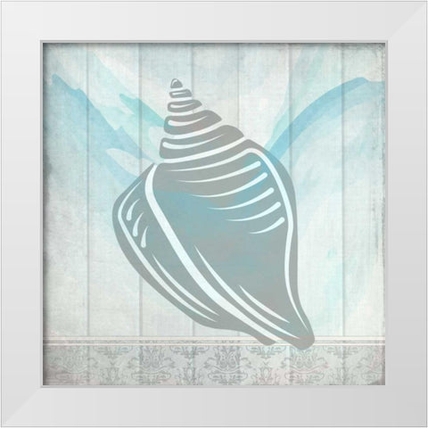 Sea Shell 2 White Modern Wood Framed Art Print by Allen, Kimberly