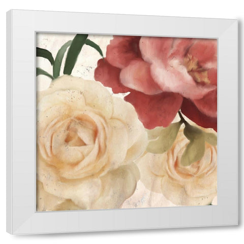 Fall Blooms 1a White Modern Wood Framed Art Print by Kimberly, Allen