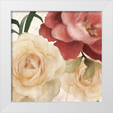Fall Blooms 1a White Modern Wood Framed Art Print by Kimberly, Allen