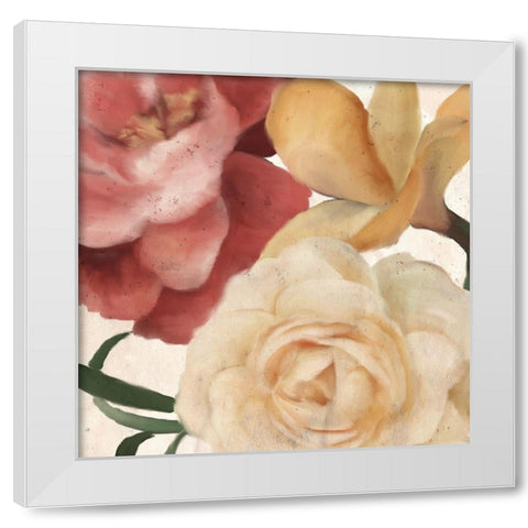 Fall Blooms 2a White Modern Wood Framed Art Print by Kimberly, Allen