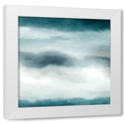 Sea Colors White Modern Wood Framed Art Print by Kimberly, Allen