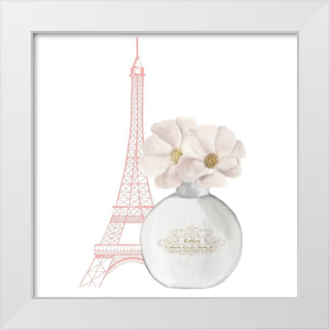 Paris Chic 1 White Modern Wood Framed Art Print by Kimberly, Allen