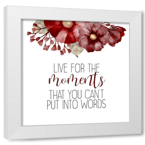 Put into Words White Modern Wood Framed Art Print by Kimberly, Allen