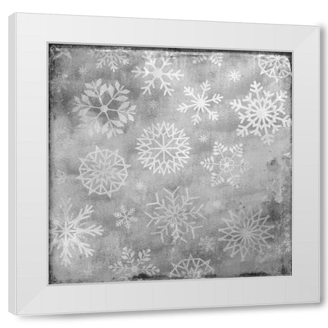 Snowflake Grey 2 White Modern Wood Framed Art Print by Allen, Kimberly