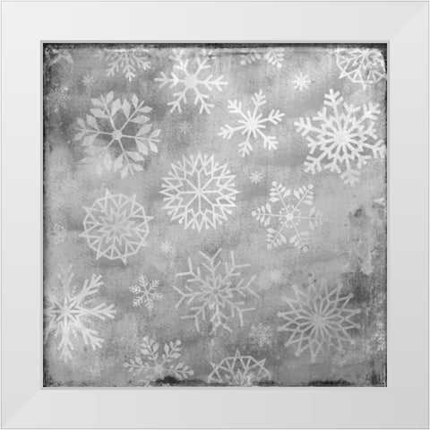 Snowflake Grey 2 White Modern Wood Framed Art Print by Allen, Kimberly