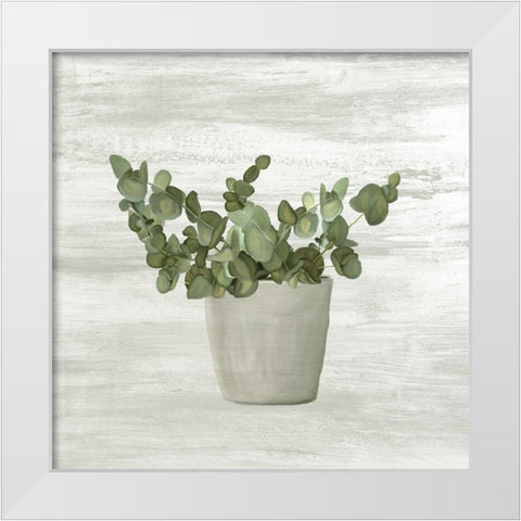 Muted Spring Green White Modern Wood Framed Art Print by Kimberly, Allen