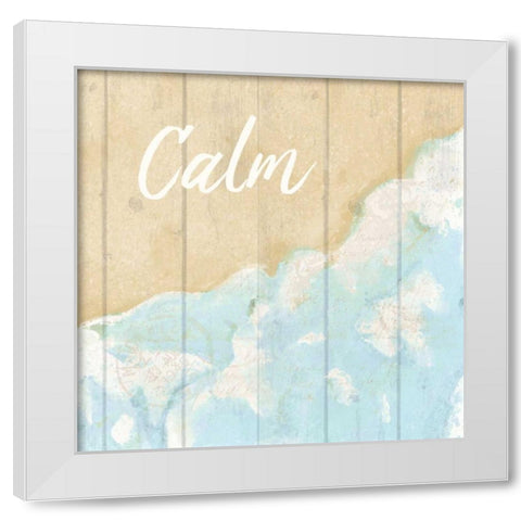 Seaside  Calm White Modern Wood Framed Art Print by Allen, Kimberly