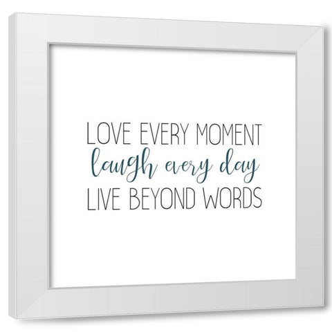 Moments 2 White Modern Wood Framed Art Print by Kimberly, Allen