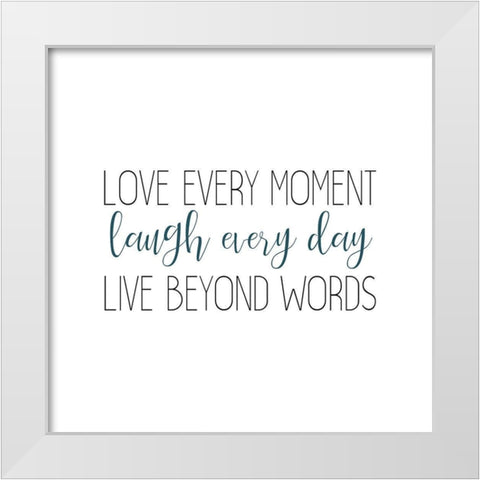 Moments 2 White Modern Wood Framed Art Print by Kimberly, Allen