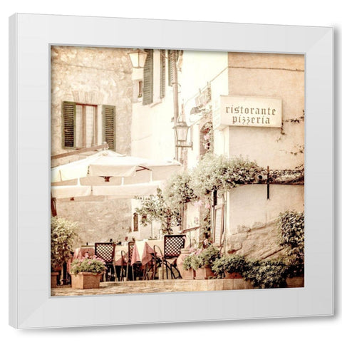 Paris Bistro 3 White Modern Wood Framed Art Print by Allen, Kimberly