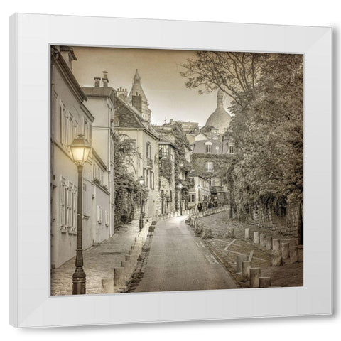 Streets of Paris 1 White Modern Wood Framed Art Print by Allen, Kimberly