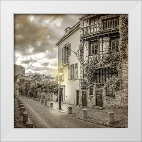 Streets of Paris 3 White Modern Wood Framed Art Print by Allen, Kimberly