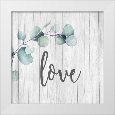 Love Faith Family 1 White Modern Wood Framed Art Print by Allen, Kimberly