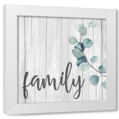 Love Faith Family 3 White Modern Wood Framed Art Print by Allen, Kimberly