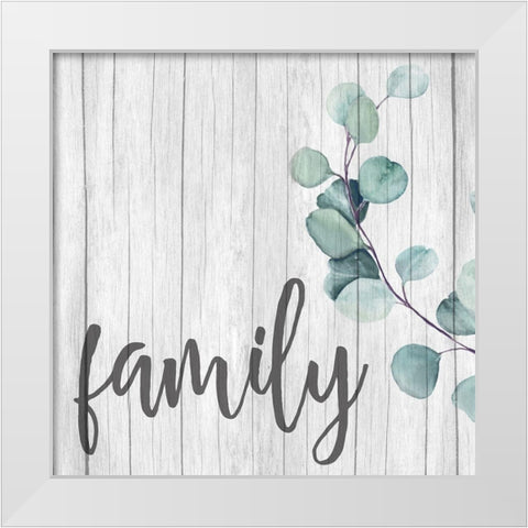 Love Faith Family 3 White Modern Wood Framed Art Print by Allen, Kimberly