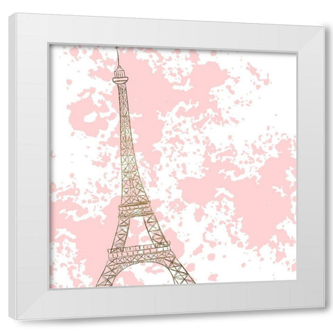 Mon Amour 1 White Modern Wood Framed Art Print by Allen, Kimberly