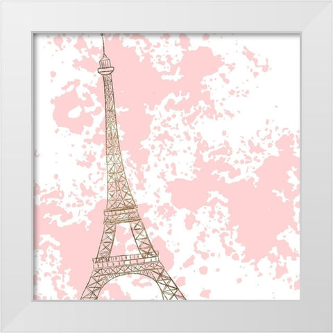 Mon Amour 1 White Modern Wood Framed Art Print by Allen, Kimberly