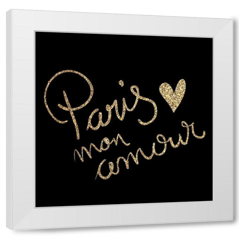 Mon Amour 2 White Modern Wood Framed Art Print by Allen, Kimberly