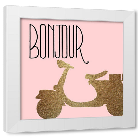 Mon Amour 3 White Modern Wood Framed Art Print by Allen, Kimberly