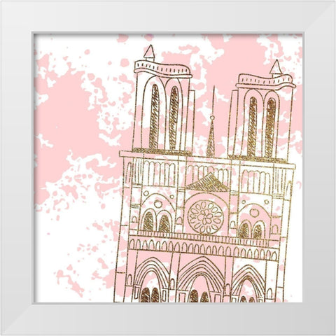 Mon Amour 6 White Modern Wood Framed Art Print by Allen, Kimberly