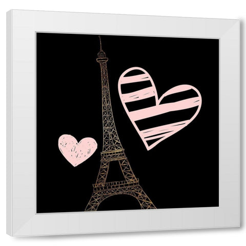 Mon Amour 7 White Modern Wood Framed Art Print by Allen, Kimberly