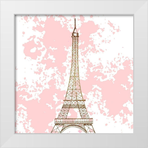 Mon Amour 1 v2 White Modern Wood Framed Art Print by Allen, Kimberly