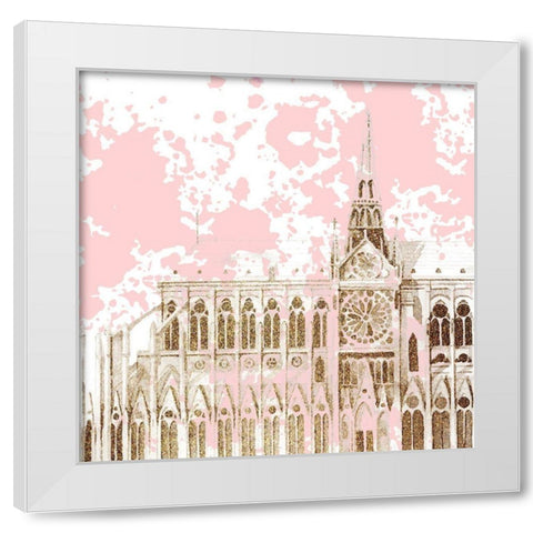 Bonjour Paris 3 White Modern Wood Framed Art Print by Allen, Kimberly