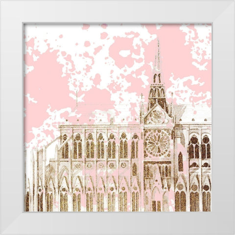 Bonjour Paris 3 White Modern Wood Framed Art Print by Allen, Kimberly