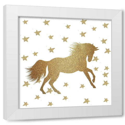 Life is all Unicorns 1 v2 White Modern Wood Framed Art Print by Allen, Kimberly