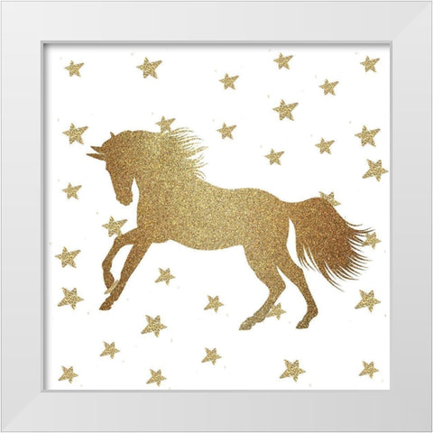 Life is all Unicorns 3 v2 White Modern Wood Framed Art Print by Allen, Kimberly