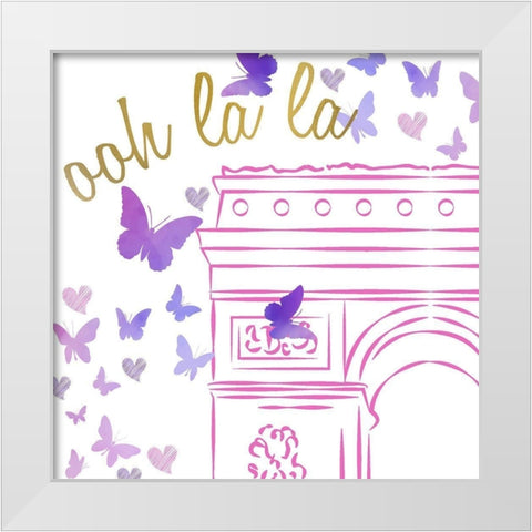 Take Me to 2 White Modern Wood Framed Art Print by Allen, Kimberly