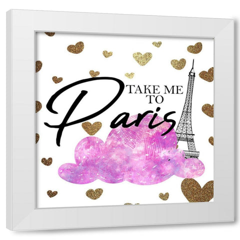 To Paris 2 White Modern Wood Framed Art Print by Allen, Kimberly