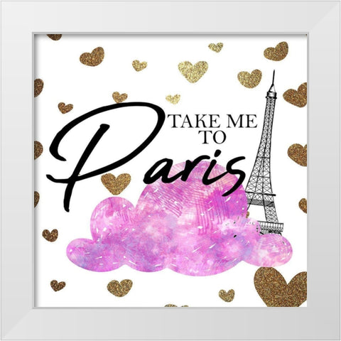 To Paris 2 White Modern Wood Framed Art Print by Allen, Kimberly