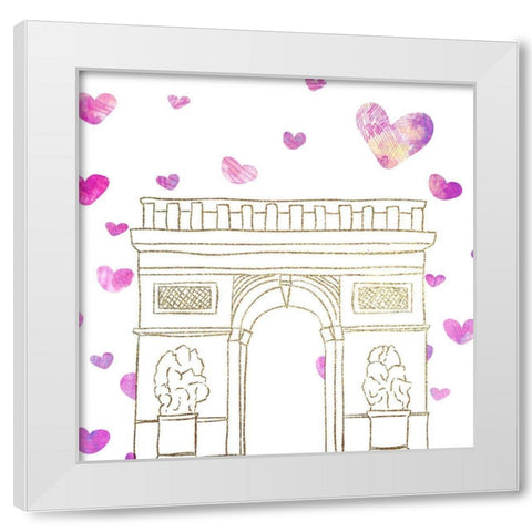 To Paris 3 White Modern Wood Framed Art Print by Allen, Kimberly