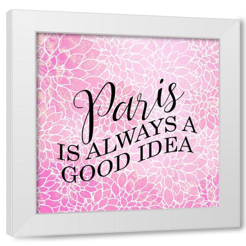 Paris Idea 1 White Modern Wood Framed Art Print by Allen, Kimberly