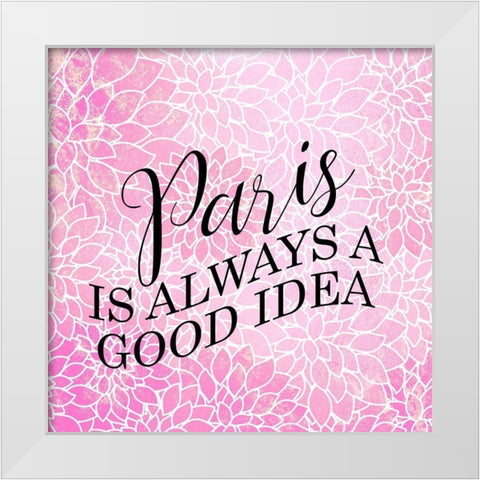 Paris Idea 1 White Modern Wood Framed Art Print by Allen, Kimberly