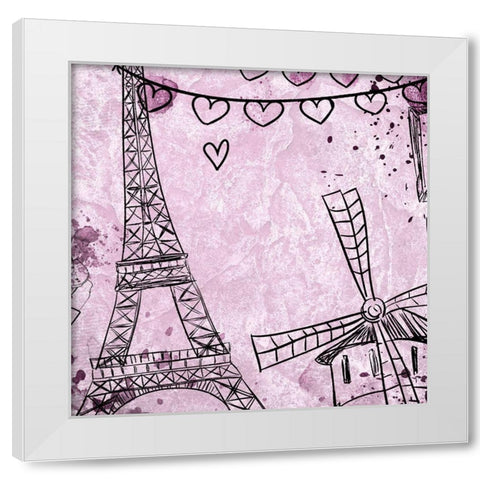 Paris Idea 2 White Modern Wood Framed Art Print by Allen, Kimberly