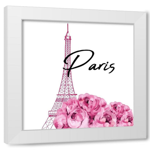 Perfume Paris 1 White Modern Wood Framed Art Print by Allen, Kimberly