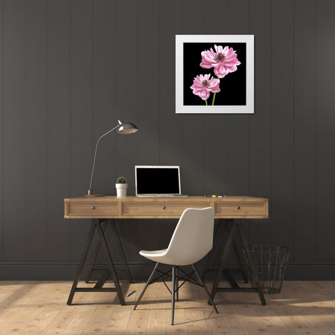 He Heals Blossoms 3 White Modern Wood Framed Art Print by Allen, Kimberly