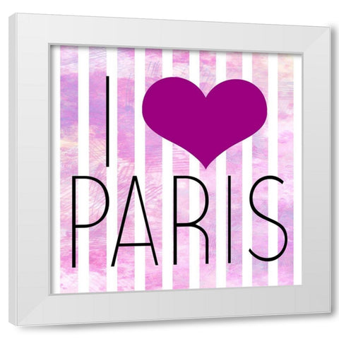 In Paris 2 White Modern Wood Framed Art Print by Allen, Kimberly