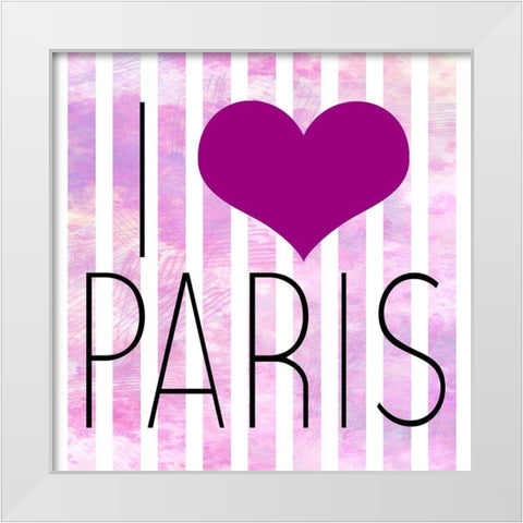 In Paris 2 White Modern Wood Framed Art Print by Allen, Kimberly