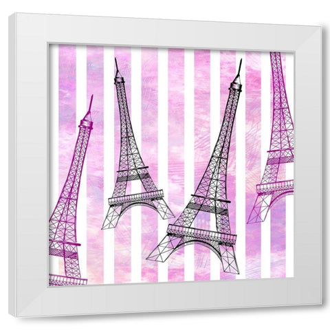 In Paris 3 White Modern Wood Framed Art Print by Allen, Kimberly