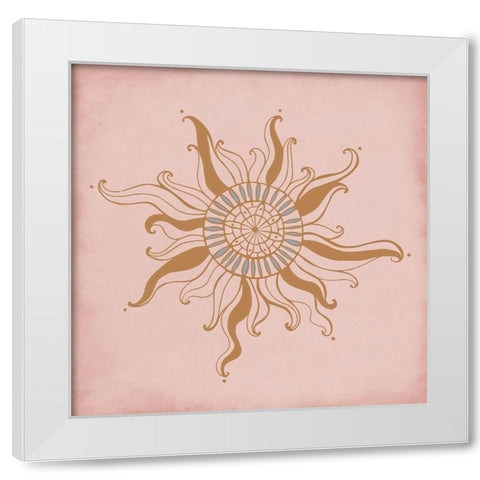 Sun and Moon 1 White Modern Wood Framed Art Print by Allen, Kimberly